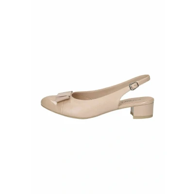 Abbildung von CAPRICE Damen Slingpumps mit Schleife Elegant, Beige (Beige Comb I), 38 EU
