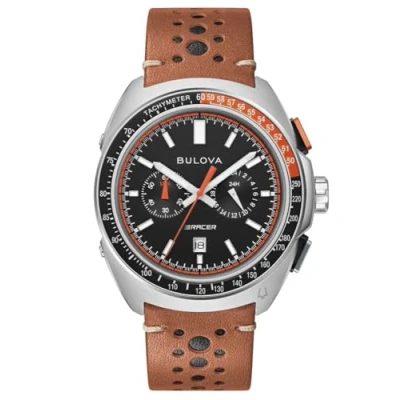 Abbildung von Bulova Herrenuhr Chronograph Racer Braun/Schwarz 98B427