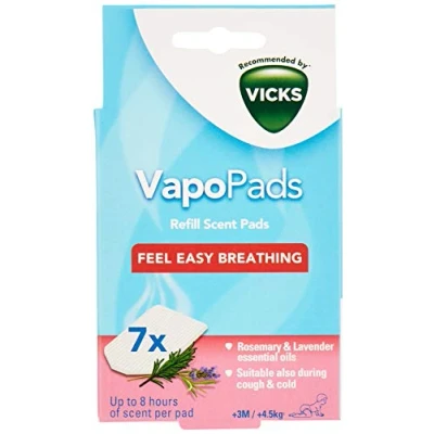 Abbildung von Vicks VapoPads Rosemary &amp; Lavender Pads with Essential Oils Pack of 7 Compatible our Humidifiers, Inhalers Diffusers Suitable for Colds, Congestion Releases Soothing Vapours VBR7