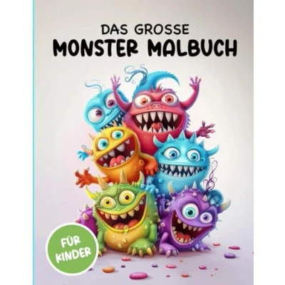 Abbildung von Das süße Monster Malbuch für Kinder von 4 10 Jahren: Freundliche und Fabelwesen Motive zum Ausmalen