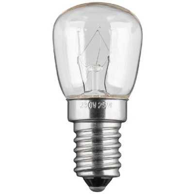 Abbildung von 5er Set Kühlschrankbirne, Speziallampe für Haushaltsgeräte, E14, 230V, 15W, klar, 78Lm