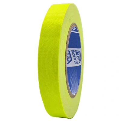Abbildung von ACIT Neon Fluorescent Fabric Tape, fluoreszierendes Klebeband, 25 m x 19 mm, super stark (sogar Sonne, Hitze und Wasser), verstärktes Fluo Gaffer Tape (Orange)