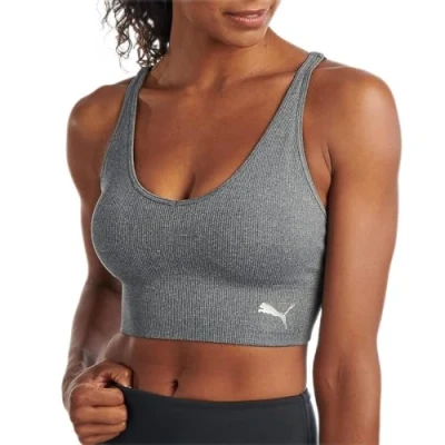 Abbildung von PUMA Damen Spejlløs sports bh bras, Medium Heather Grey, M EU