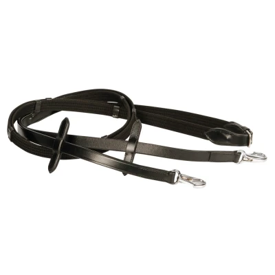 Abbildung von Harry&#039;s Horse Zügel, Gurtband, Klammer Schwarz Pony