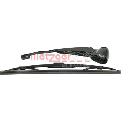 Abbildung von Wischarm, Scheibenreinigung Metzger 2190261 hinten mit Kappe, integriertem Wischblatt VOLKSWAGEN: Polo IV Hatchback