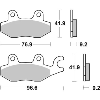 Abbildung von TRW Organic Allround MCB663 Bremsbelagsatz