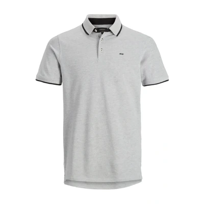 Abbildung von Jack &amp; Jones Epaulos SS NOOS Poloshirt, Herren, Größe: XL, Light grey
