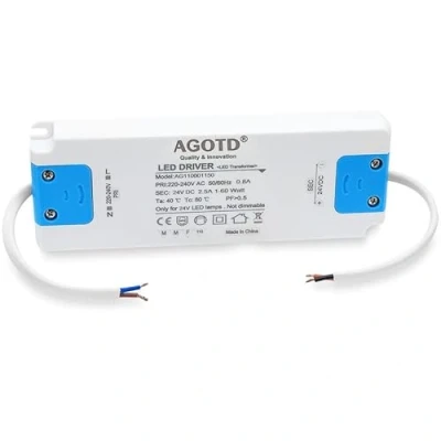 Abbildung von AGOTD LED Trafo Transformator 230V auf 24V LED, DC 60 Watt Netzteil Treiber Driver Konstantspannungs 60W für Lichtstreifen, Schrankleuchten