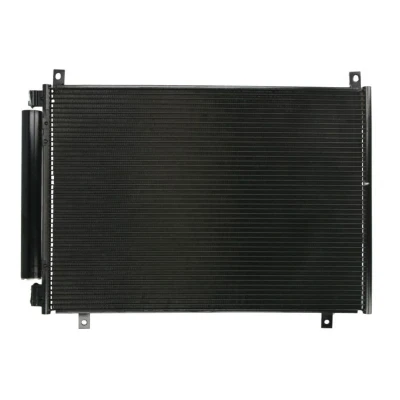 Abbildung von THERMOTEC KTT110744 Klimakondensator mit Trockner Aluminium 590 R 134a SUZUKI: Baleno II Hatchback
