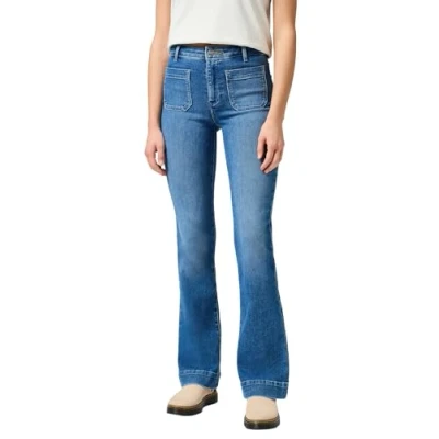 Abbildung von Wrangler Flared Jeans, Damen, Größe: 25x30, Blue denim
