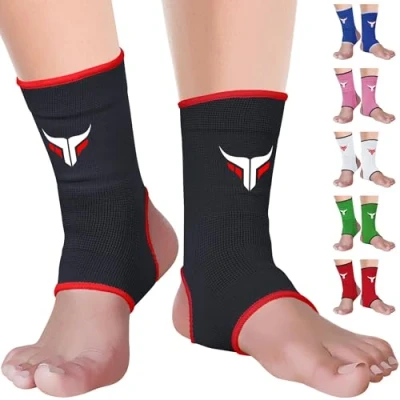Abbildung von Mytra Fusion Knöchelbandage Atmungsaktive MMA, Muay Thai, Fitnessstudio, Kampfverband Boxen (Black, L/XL)