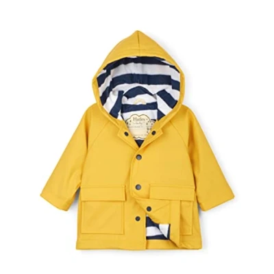 Abbildung von Hatley Baby Jungen Trykt regnfrakker langærmet regnjakke Regenmantel, Gelb (Yellow 700), 12 18 Monate EU