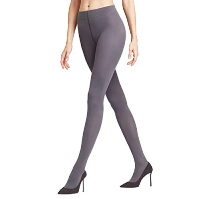 Abbildung von FALKE Damen Strumpfhose Pure Matt 50 DEN W TI halb blickdicht einfarbig 1 Stück, Grau (Platinum 3903), S M