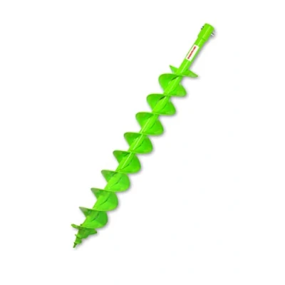 Abbildung von WERHE Profi Bohrer für Erdbohrer 100 mm Pfahlbohrer Brunnenbohrer präzise Bohrspitze Doppelspiral Hartmetall eco Farbe