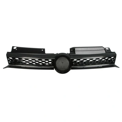 Abbildung von BLIC 6502 07 9534998P Kühlergrill vorne chrom, schwarz VOLKSWAGEN: GOLF 6