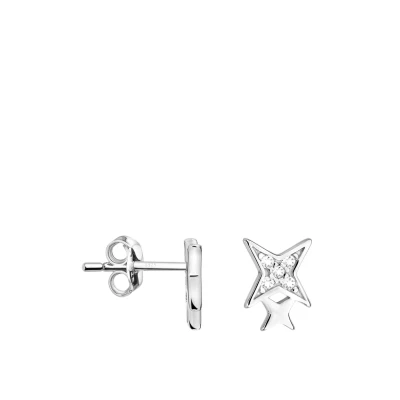 Abbildung von SOFIA MILANI Damen Ohrringe 925 Silber mit Zirkonia Steinen Stern Ohrstecker E2429
