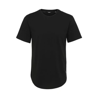Abbildung von ONLY &amp; SONS Herren Onsmatt Longy Tee Noos T Shirt, Schwarz, 4XL EU