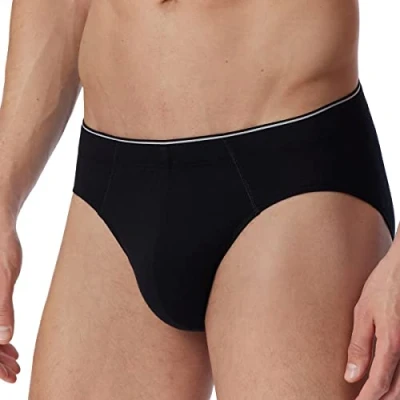 Abbildung von Schiesser Herren Unterwäsche Slip Bio Baumwolle 95/5 Originals, schwarz_177696, 5/ M