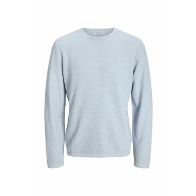 Abbildung von Jack &amp; Jones Einfar Strickpullover, Herren, Größe: Large, Chambray blue
