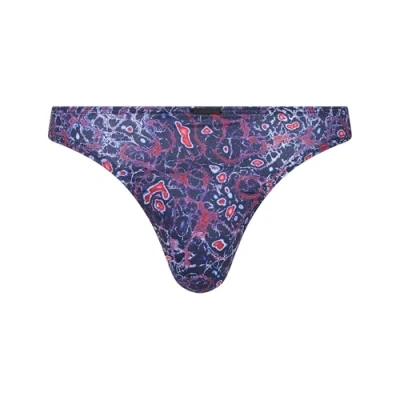 Abbildung von Bruno Banani String Microscope SLIP Slip, Herren, Größe: XXL, Schwarz blau rot