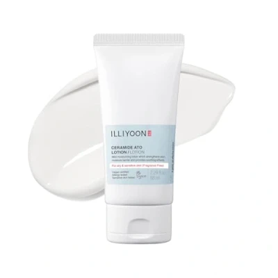 Abbildung von ILLIYOON Ceramide Ato Lotion 68ml, Stärkung &amp; Wiederherstellung der Hautbarriere, Soja für trockene empfindliche Haut, Sanfte Feuchtigkeitscreme Kinder und Erwachsene, Vegan, Duftfrei