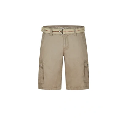 Abbildung von Timezone Cargo Shorts Herren mit Gürtel Regular Fit MaguireTZ Kurze Hosen Cargoshorts Sommer 100% Baumwolle, Größe:30, Farbe:Nature Beige (6122)