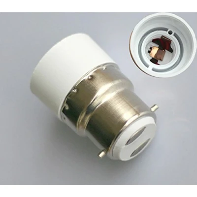 Abbildung von Bajonett B22 auf E14 Socket Halogen LED Glühbirne Adapter Buchse max voltage 250V 200W (2)