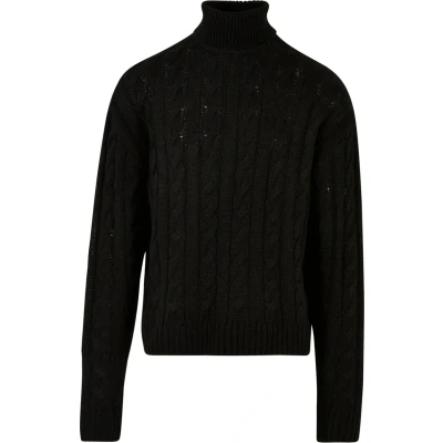 Abbildung von Urban Classics BOXY ROLL NECK Strickpullover, Herren, Größe: Small, Black