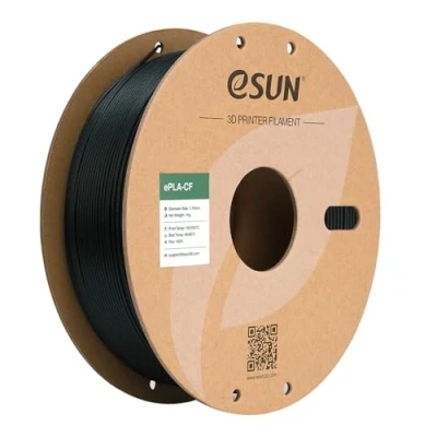 Abbildung von eSUN Kohlefaser Gefüllt PLA Filament 1.75mm, CF Carbon Fiber Filled Maßgenauigkeit +/ 0.03mm, 1KG Spule (2.2 LBS) 3D Druck Materialien für FDM Drucker,Grün