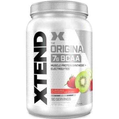 Abbildung von XTEND Original BCAA Pulver Erdbeer Kiwi Ergänzungsmittel mit verzweigtkettigen Aminosäuren 7 g + Elektrolyte für Regeneration &amp; Hydration 90 Portionen