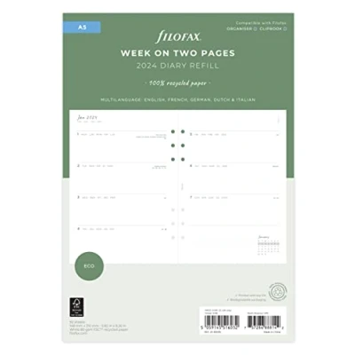 Abbildung von Eco Week on Two Pages Diary Refill A5