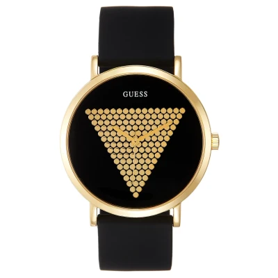Abbildung von Guess Trend Uhr goldcoloured/black, Größe: One Size, Gold coloured/black