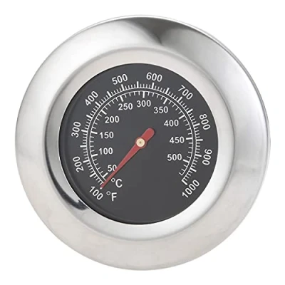 Abbildung von Hicello Thermometer Grill Omnia Zubehör BBQ Deckelthermometer Barbecue Pit Smoker Temp Gauge100℉ 1000℉ (50C 500C) Gewinde M10