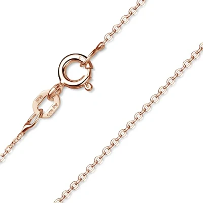 Abbildung von Materia Rosegold Kette Damen Halskette 925 Silber vergoldet K59 45
