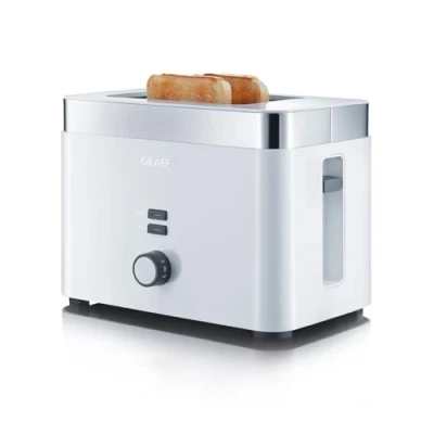 Abbildung von GRAEF Toaster TO 61, weiß, 27 centimeters l x 18 w 19.3 h