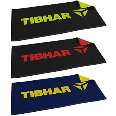 Abbildung von Tibhar Handtuch T, schwarz/Lime