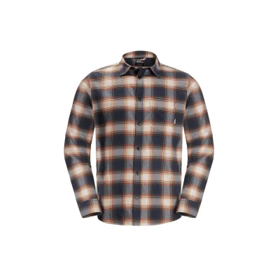Abbildung von Jack Wolfskin Wanderweg Hemd, Herren, Größe: Medium, Dark navy