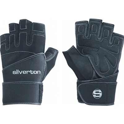 Abbildung von Silverton Herren Fitness gewichtheberhandschuh Power Plus Handschuhe, Schwarz, M