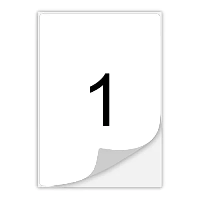 Abbildung von V1 Trade Etiketten Selbstklebend Bedruckbar 100 Blatt Stück x Klebeetiketten 210x297 mm Zum Bedrucken Aufkleber Beschriften Selbstklebende Mit Starkem Kleber