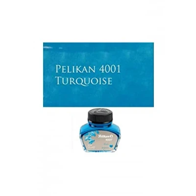 Abbildung von Pelikan 311894 Tintenglas Tinte 4001, 30 ml, 1 Stück, türkis