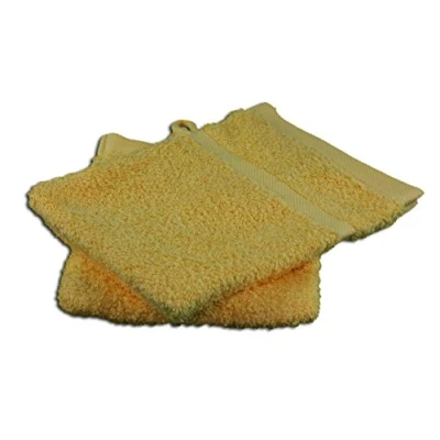 Abbildung von Gözze Waschhandschuh, 4er Set, Weich und Saugfähig, 100% Baumwolle, 16 x 21 cm Gold