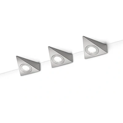 Abbildung von Trio Leuchten 3 er Set LED Unterbauleuchte 273370307 Ecco, Metall Nickel matt, Watt