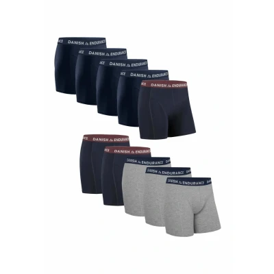 Abbildung von Danish Endurance Classic 10PACK Panties, Herren, Größe: Large, Mc navy bordeaux grey