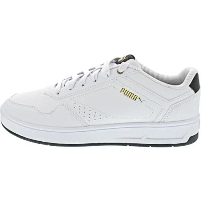 Abbildung von PUMA Herren Court Classic Sneaker, Weiß Schwarz Gold, 42.5 EU