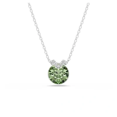 Abbildung von Swarovski Bella V Round CUT Halskette, Damen, Größe: One Size, Green