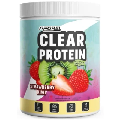 Abbildung von Clear Protein Vegan 360g STRAWBERRY KIWI, unglaublich leckerer &amp; erfrischender Drink, vegane Whey Protein/Iso Alternative mit hochwertigem Erbsenproteinhydrolysat, 56%