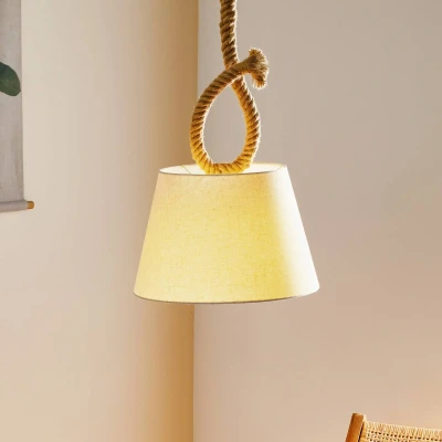 Abbildung von näve Pendelleuchte »Rope«, 1 flammig, Leuchtmittel E27 ohne Leuchtmittel, Exkl. 1x max. 40W,Juteseil