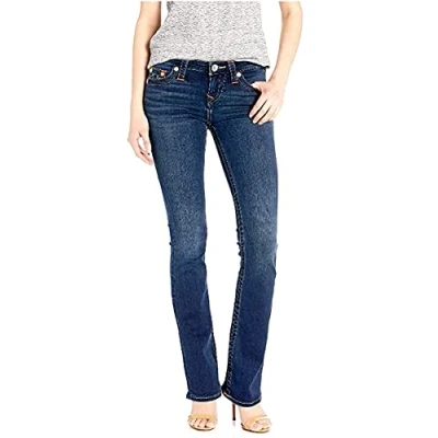 Abbildung von True Religion Damen Becca Mid Rise Bootcut Jeans, Indigo Upgrade, 29