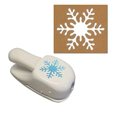 Abbildung von Artoz Papierstanzer Kartenstanzer &quot;Schneeflocke&quot;, 50mm Stanze Locher zum Kartenbasteln für Weihnachten, Einladungen, Hochzeit, Taufe, liebe Grüße und vieles mehr