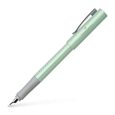 Abbildung von Faber Castell 140987 Füller Grip Pearl Edition, Feder F, mint, 1 Stück